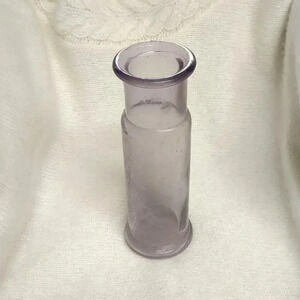 Purple Apothecary Glass Cylinder  Bottle
